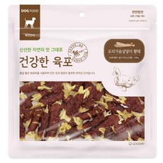 건강한육포 오리가슴살말이 황태 240g, 2개 - 오리황태말이