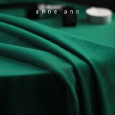 테이블보 그린 벨벳 북유럽 퓨어 느낌 모란디 식탁보 냅킨, 03 짙은 황소고유과 푸른색의, 08 140x200