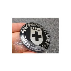 휠캡 허브스페이스 자동차 엠블럼 휠 센터 캡 허브 커버 합금 배지 스티커 개조 액세서리 HRE P40 P43 45mm 50mm 56mm 60mm 65mm 세트당 4 개, Black_2, 4 Pcs I Set_65mm
