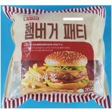 롯데 햄버거패티1.1KG, 단품
