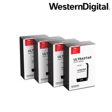 웨스턴디지털 울트라스타 NAS 패키지 HDD, 56TB, DC HC530 WUH721414ALE6L4 4PACK - 울트라스타8tb