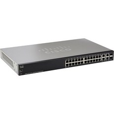 스위칭허브 인터넷허브 랜선허브 공유기 CISCO SF30024PP 24Port 10/100 PoE 관리형 스위치Gig 업링크 포함SF30024PPK9NA Renewed