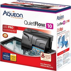아쿠온 콰이엇플로우 10 LED PRO 수족관 수조 파워 필터 최대 20갤런 수족관용, 10 Power Filter