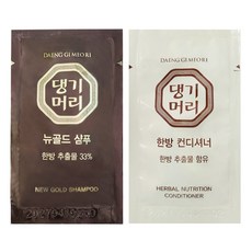 일회용 댕기머리 뉴골드샴푸(50개)+컨디셔너(50개) 일회용 여행용 1BOX(100개)