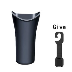 다기능 자동차 우산 보관 버킷 블랙 플라스틱 거치대 통 후크, 1.Black, 1개