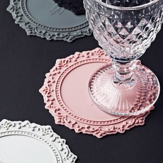 벨류세라믹 아멜리아 실리콘 티코스터 2P set 6color, 06.핑크, 1개