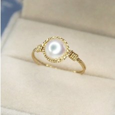 14k진주반지담수