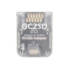 GC 레트로 비디오 게임 콘솔 SD2SP2용 GC2SD 보안 디지털 카드 어댑터 메모리 카드 어댑터, [03] clear, 03 clear