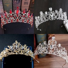 퀸스드레스 웨딩티아라 왕관 신부머리장식 시상식왕관 생일티아라 D-077~080, 티아라-D-078
