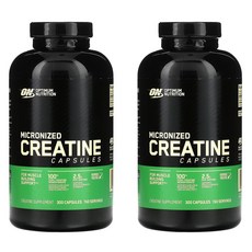  옵티멈누트리션 Optimum Nutrition Micronized Creatine 미분화된 2500mg 300정 2개 