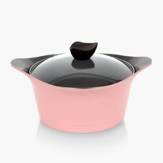 네오플램 애니 양수냄비 24cm, 핑크, 1개