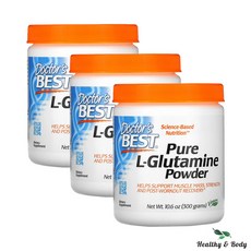 닥터스 베스트 퓨어 엘 글루타민 파우더 300g 3병 L-Glutamine, 3개