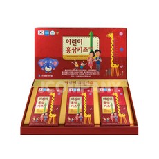 키즈 홍삼 맛있는 영양 간식 어린이 면역증강 체력 골드 파우치 20ml x 30포 600ml, 1박스