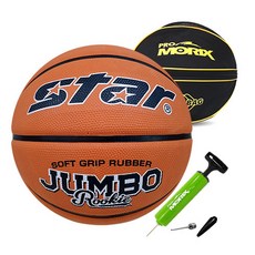 스타 점보 루키 농구공 7호+NEW 농구공가방+볼펌프, 점보 루키+NEW 농구공가방+볼펌프