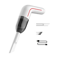 I-LINK 무선 차량용 청소기 핸드형 송풍 흡입 일체형, 화이트, 화이트
