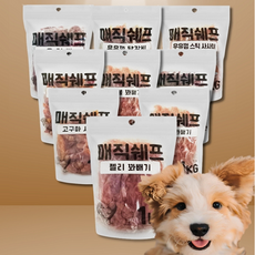 매직쉐프 육포 건조 대용량 대포장 일키로그램 강아지간식, 고구마 사사미, 1개, 1kg - 테비사사미