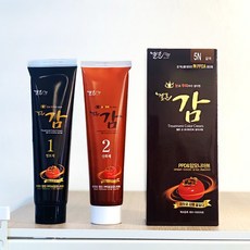 순한 새치염색약 젤존감 트리트먼트 컬러크림 5N 갈색