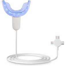가정용 휴대폰과 연결 16배 블루 LED 치아 미백 액셀러레이터 라이트 실리콘 마우스 트레이 강화제