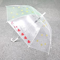 [대원] 투명 비닐 우산 꾸미기 세트 (우산+홀로그램 오로라 스티커)