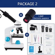 microscope 현미경 줌 2000x 생물학적 HD 마이크로 스코프 13PCS 액세서리 단안 전자 접안 렌즈 학생 연구소 실험실 교육 LED USB, CHINA, US plug and EU plug, package 2