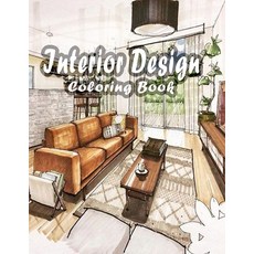 Interior Design Coloring Book: An Adult Coloring Book with Rustic Cabins Charming Interior Designs ... Paperback, Independently Published, English, 9798560014902