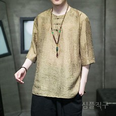남자여름개량한복 남성여름용 린넨 빅사이즈 생활한복 생활 법복 삼베옷 퓨전 모시 저고리 셔츠 통바지