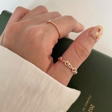 실버꼬임반지