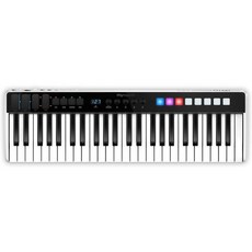Ik 멀티미디어 Irig 키 I/O 미디 49 미디 키보드 맥에 대 한 휴대용 피아노 키보드 아이폰과 아이 패드 49 키 8 패드 음, 단일옵션, 단일옵션