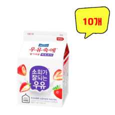 매일유업 우유속에 딸기과즙 락토프리 300ml, 10개