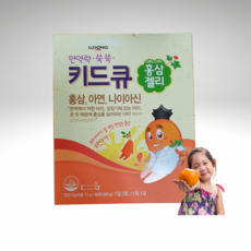 일동제약 키드큐 오렌지맛 홍삼젤리 아연 나이아신 15g x 40포