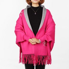 FC 매화자수 가디건 숄 목도리 머플러 숄 가디건 망토 가디건숄 숄가디건 넥워머 케이프 스카프 망토코트 망또코트 오픈망토 케이프코트 케이프망토 핸드메이드코트/겨울코트/여자겨울코트/여성자켓/여성점퍼/나이스클랍코트/체크코트/캐시미어코트/숏코트/톰보이코트