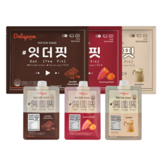 델리스푼 단백질 쉐이크 잇더핏 3주플랜 (더블초코1+미숫가루1+고구마1 21개입)