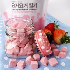 [맘스] 요거트 과자 첨가물ZERO 딸기 70%와 요거트로만 만든 유아 간식 요거 요거딸기, 1개