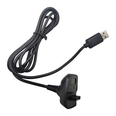 빠른 충전을 위한 Xbox360 및 슬림 무선 게임 컨트롤러용 USB 충전 케이블, 블랙 비자성