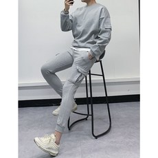 토리몰 남성 오버핏 커플 카고 조거팬츠 베를린 맨투맨 네오프렌 트레이닝세트