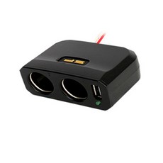 자동차 시거잭 차량용 USB 멀티소켓 2구 3구 12/24V/YF NF LF DN8소나타뉴라이즈 뷰티풀 뉴코란도c 스포츠 투리스모 액티언 무쏘 그랜드스타렉스 카니발, 토스USB 2구소켓, 블랙, 1개