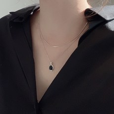 실버오닉스목걸이