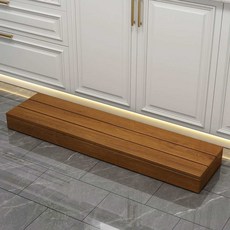 싱크대 키높이 발판 풋스툴 발디딤대 우드 발받침대, 25. 80x30x15 원목색(3지지+2판)
