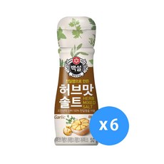 백설 허브맛 솔트 마늘맛, 50g, 6개