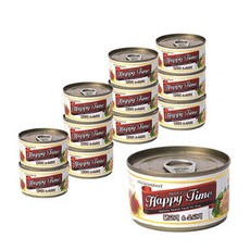 해피타임 강아지 간식캔 100g, 닭고기 + 소고기 혼합맛, 12개