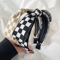 체커보드머리띠