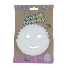Scrub Daddy 양면 스폰지 및 스크러버 - 스크럽 엄마 염료 프리 - 접시 및 가정용 긁힘 방지 스크러버 냄새 방지 따뜻한 물에서 부드러움 찬물에서 단단함 딥 클리닝