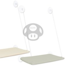 BSD 흡착식 고양이 창문 해먹 펫베드, 아이보리, 1개
