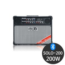 SOLO-200 200W 악기 기타 색소폰 버스킹 행사용 앰프