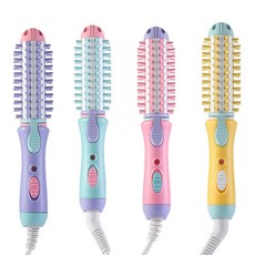 헤어 스타일링 2 in 1 헤어 스트레이트 너 아이언 세라믹 스트레이트 닝 골판지 컬링 아이언 스타일링 도구 헤어 컬러 스타일, Yellow, 중국