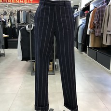 지이크 F 19FW 마르조또 스트라이프 네이비 이태리 직수입 원단 정장 바지 FYPAI2034