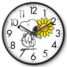 귀여운 스누피 라운드 벽시계 아이방 캐릭터 인테리어 시계 24종