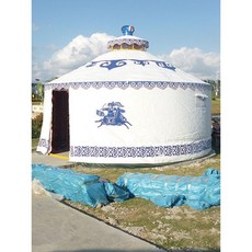 몽골 게르 텐트 천막 대형 캠핑 야외 인디언 캐노피 초대형 방수 돔 하우스, B. 직경 4 미터