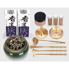 순수 구리 향 기구 세트 가정용 실내 향기 버너 재 압력 도장 포인트 전자 도구 액세서리, Tool Set style -7, 1개