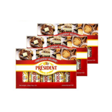 프레지덩 미니무염버터 10g 20개입 X 3박스 일회용버터, 200g, 3개